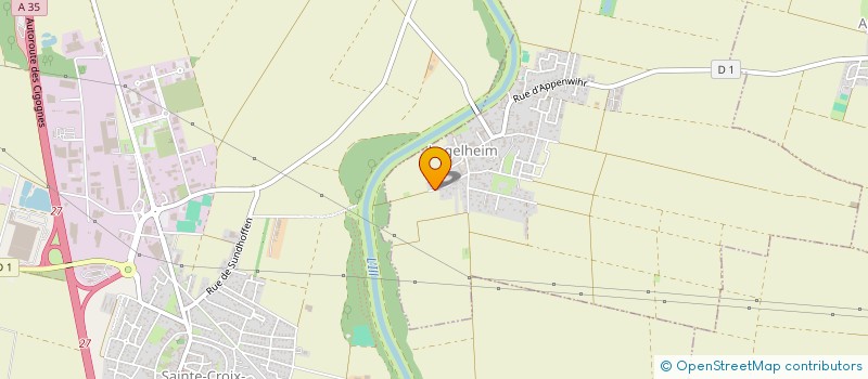 localisation de l'entreprise LES SAULES  LOGELHEIM