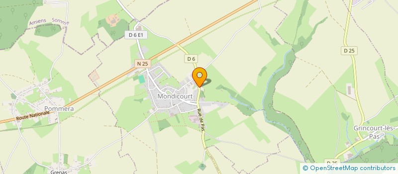 localisation de l'entreprise LES SAULES  MONDICOURT