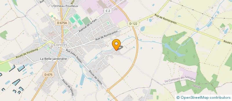 localisation de l'entreprise LES SAULES DE CHEVERNY  CHEVERNY