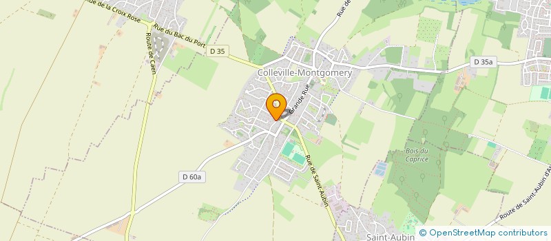 localisation de l'entreprise LES SAULES PARFOURU  COLLEVILLE-MONTGOMERY