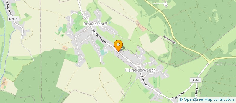 localisation de l'entreprise LES SAULES PLEUREURS  BROUDERDORFF
