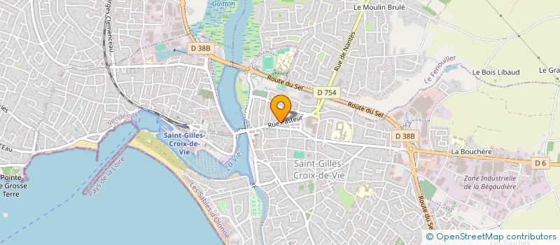 localisation de l'entreprise LES SAUMONS FUMES à SAINT-GILLES-CROIX-DE-VIE