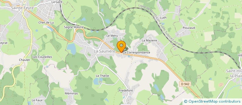 localisation de l'entreprise LES SAUNIERS à SAINTE-FEYRE
