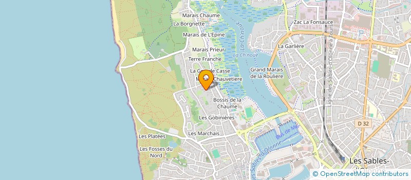 localisation de l'entreprise LES SAUNIERS à LES SABLES D'OLONNE