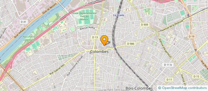 localisation de l'entreprise LES SAUTERELLES à COLOMBES