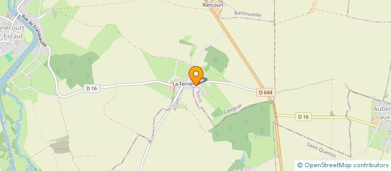 localisation de l'entreprise LES SAUVAGEONS  HONNECOURT-SUR-ESCAUT