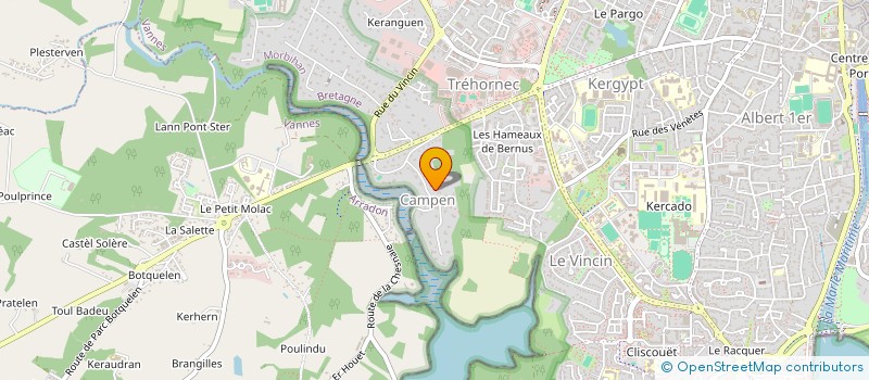 localisation de l'entreprise LES SAUVAGINIERS DE KERNAUD à VANNES