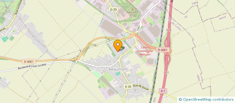 localisation de l'entreprise LES SAUVETEURS EN NORD  HENIN-BEAUMONT