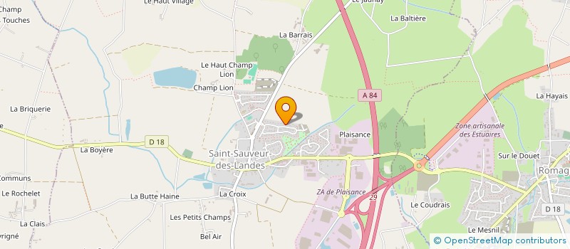 localisation de l'entreprise LES SAUVEURS DU RIRE  SAINT-SAUVEUR-DES-LANDES