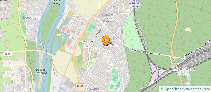localisation de l'entreprise LES SAVANES DU DESERT à ACHERES