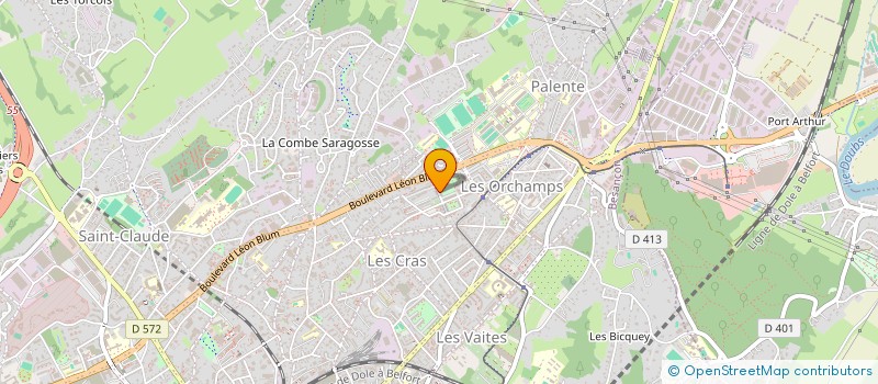localisation de l'entreprise LES SAVEURS A DOMICILE à BESANCON