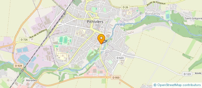 localisation de l'entreprise LES SAVEURS AUTHENTIQUES  PITHIVIERS