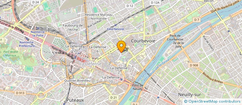localisation de l'entreprise LES SAVEURS D ADAM à COURBEVOIE