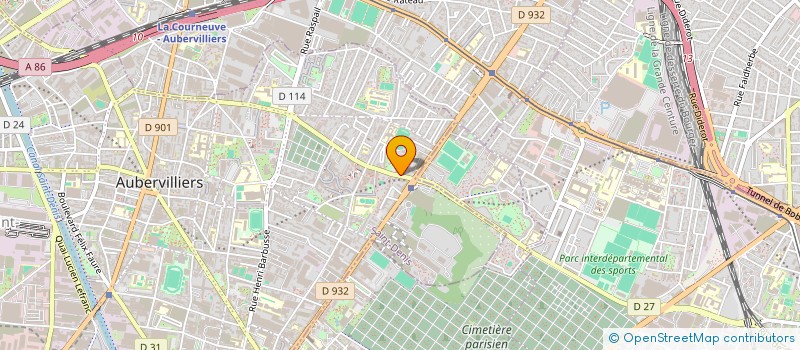 localisation de l'entreprise LES SAVEURS D'ADAM à AUBERVILLIERS