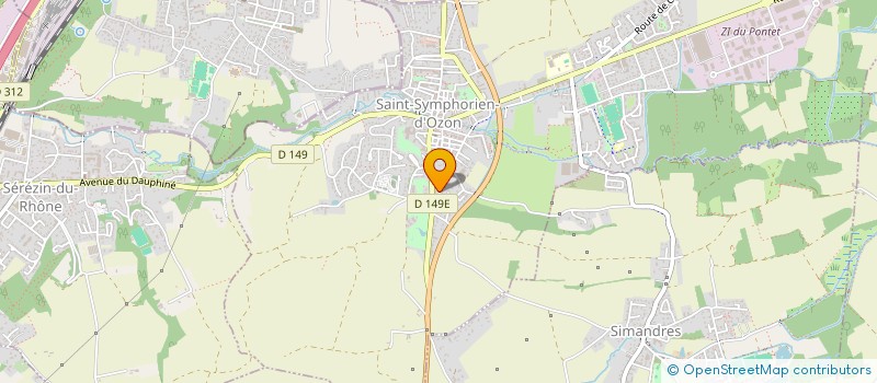 localisation de l'entreprise LES SAVEURS D'AMEL  SAINT-SYMPHORIEN-D'OZON