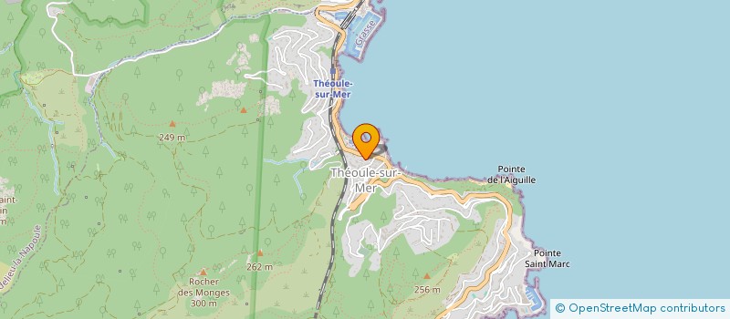 localisation de l'entreprise LES SAVEURS D'ANA  THEOULE-SUR-MER