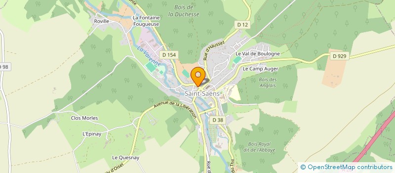 localisation de l'entreprise LES SAVEURS D'APOLLINE  SAINT-SAENS