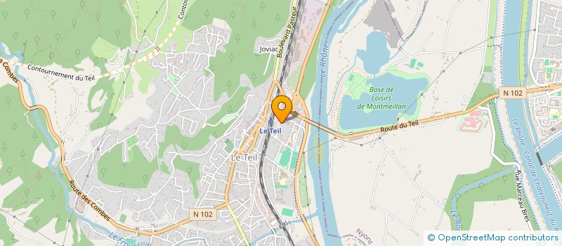 localisation de l'entreprise LES SAVEURS D'ARDECHE  LE TEIL