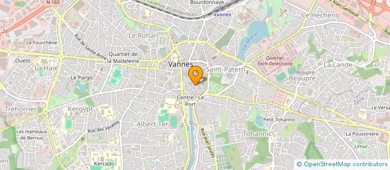 localisation de l'entreprise LES SAVEURS D'ARVOR à VANNES