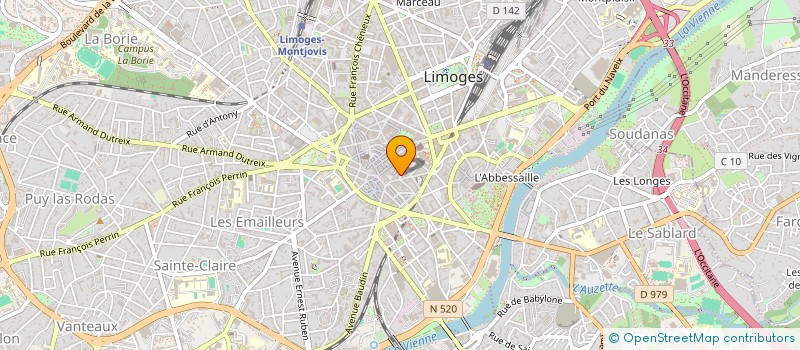 localisation de l'entreprise LES SAVEURS D'ASIE à LIMOGES