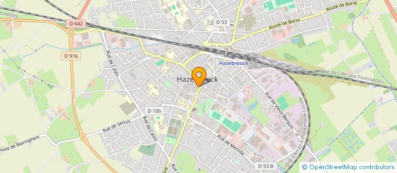 localisation de l'entreprise LES SAVEURS D'ASIE HAZEBROUCK  HAZEBROUCK