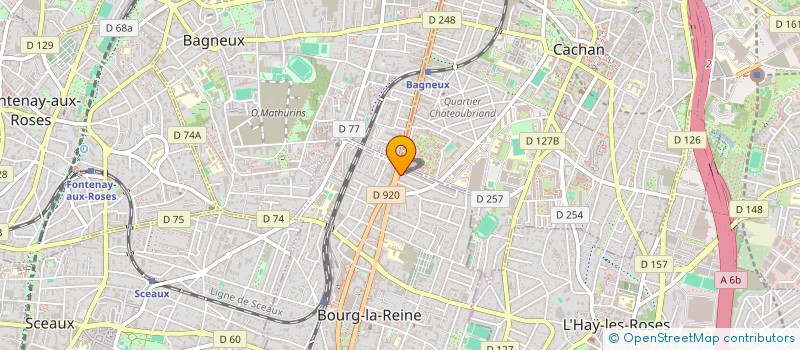 localisation de l'entreprise LES SAVEURS D'ATABRI SARL à BOURG-LA-REINE