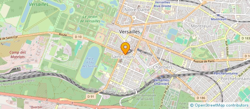 localisation de l'entreprise LES SAVEURS D'ELYSSA à VERSAILLES