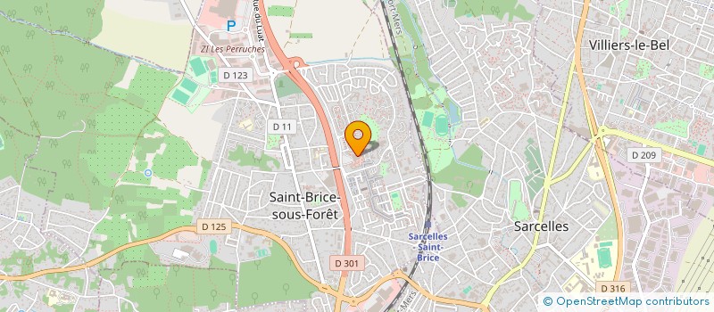 localisation de l'entreprise LES SAVEURS D ORIENT à SAINT-BRICE-SOUS-FORET