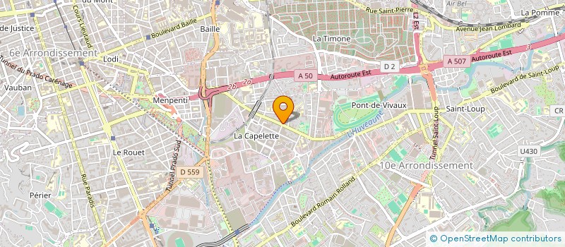 localisation de l'entreprise LES SAVEURS D'ORIENT CHAHEN à MARSEILLE