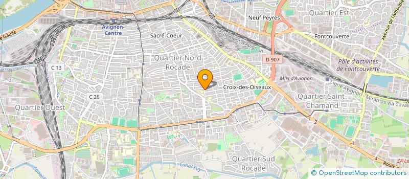 localisation de l'entreprise LES SAVEURS D'OSAIID  AVIGNON