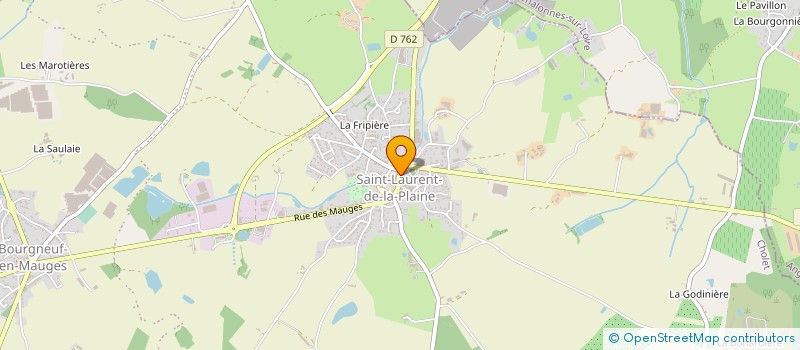 localisation de l'entreprise LES SAVEURS DDU FOURNIL à MAUGES-SUR-LOIRE