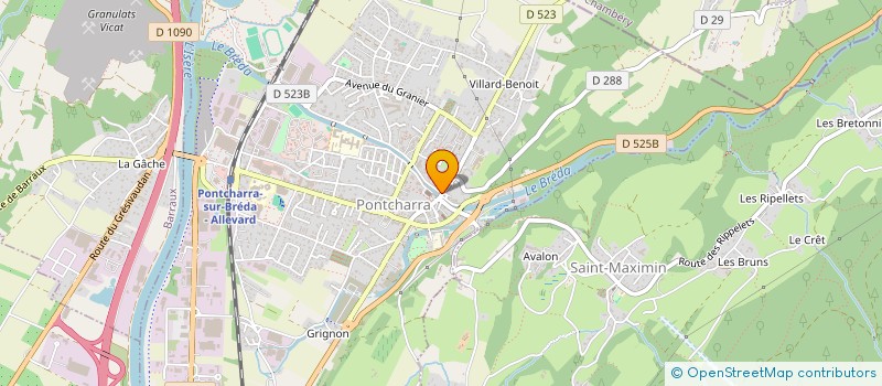 localisation de l'entreprise LES SAVEURS DE BAYARD  PONTCHARRA