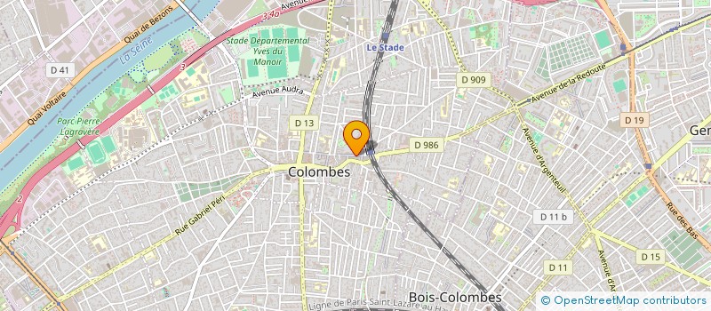 localisation de l'entreprise LES SAVEURS DE COLOMBES à COLOMBES