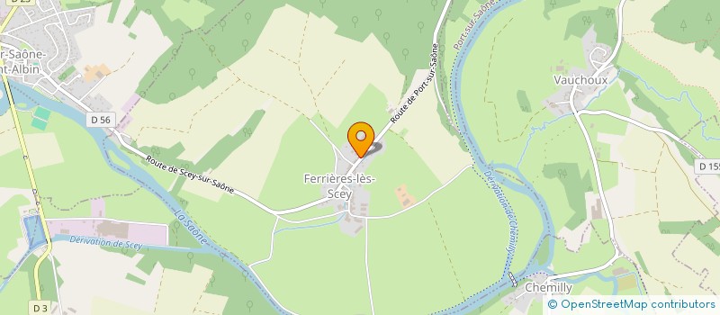 localisation de l'entreprise LES SAVEURS DE FERRIERES  FERRIERES-LES-SCEY