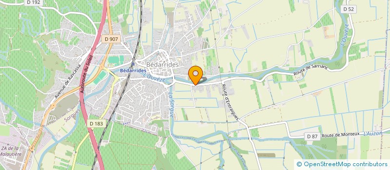 localisation de l'entreprise LES SAVEURS DE L'AURORE  BEDARRIDES