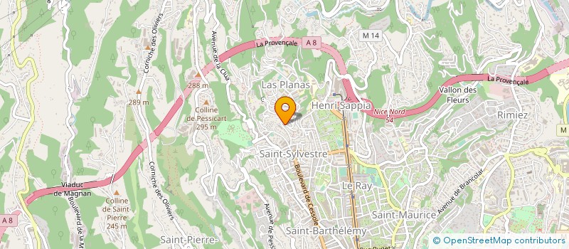 localisation de l'entreprise LES SAVEURS DE L'ESTERON à NICE