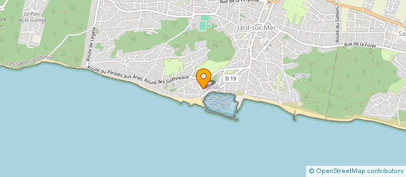 localisation de l'entreprise LES SAVEURS DE L'OCEAN  JARD-SUR-MER