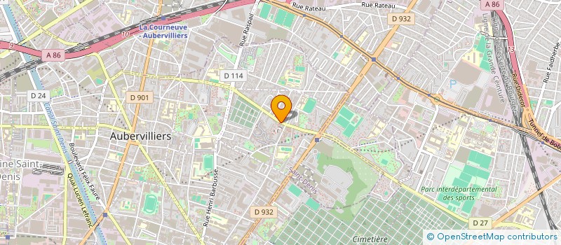 localisation de l'entreprise LES SAVEURS DE L ORIENT à AUBERVILLIERS