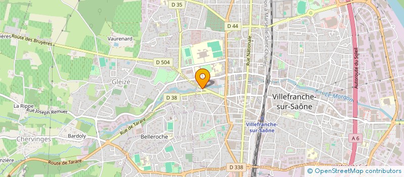 localisation de l'entreprise LES SAVEURS DE L'ORIENT à VILLEFRANCHE-SUR-SAONE
