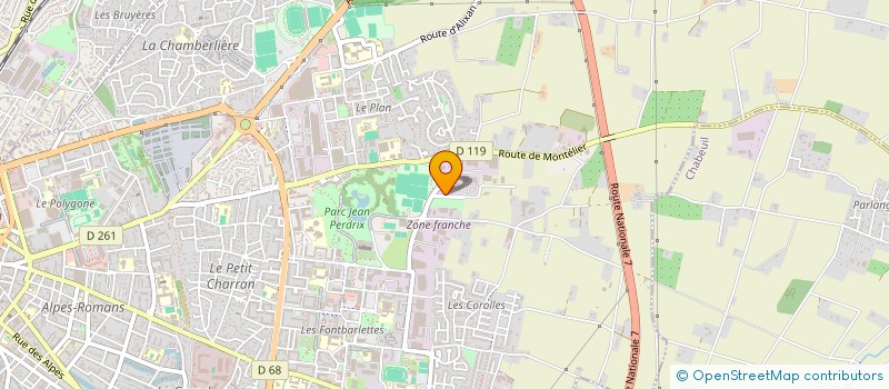 localisation de l'entreprise LES SAVEURS DE LA DROME  VALENCE