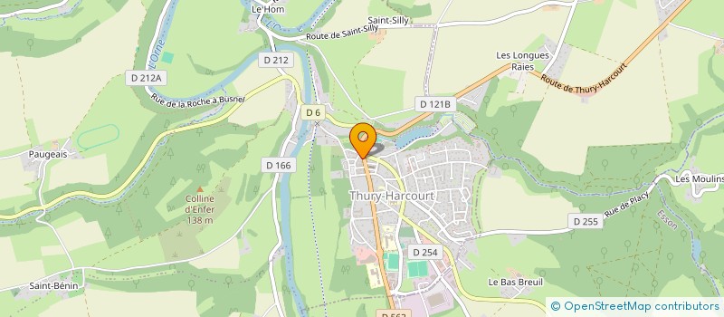 localisation de l'entreprise LES SAVEURS DE LA SUISSE NORMANDE  THURY-HARCOURT-LE-HOM