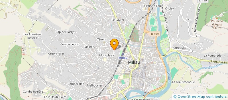 localisation de l'entreprise LES SAVEURS DE LA TOUR à MILLAU