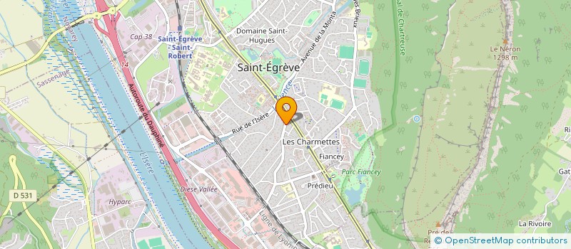 localisation de l'entreprise LES SAVEURS DE LA VENCE  SAINT-EGREVE