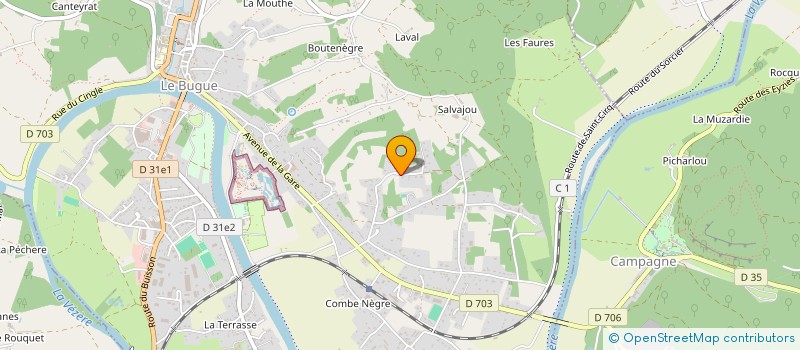 localisation de l'entreprise LES SAVEURS DE MARIA & J-LUC à LE BUGUE
