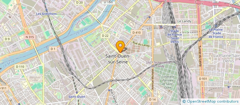 localisation de l'entreprise LES SAVEURS DE MARIE à SAINT-OUEN-SUR-SEINE