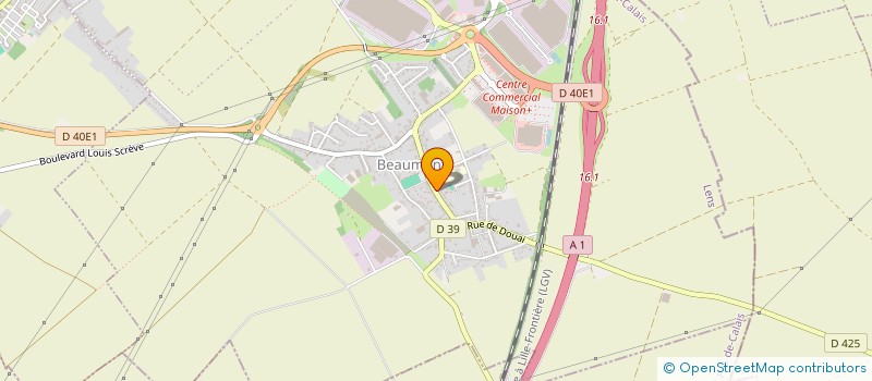 localisation de l'entreprise LES SAVEURS DE NOTRE ENFANCE  HENIN-BEAUMONT