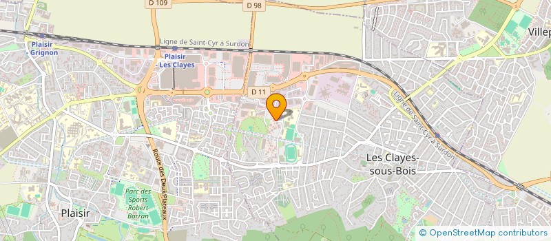 localisation de l'entreprise LES SAVEURS DE OUJDA  LES CLAYES-SOUS-BOIS