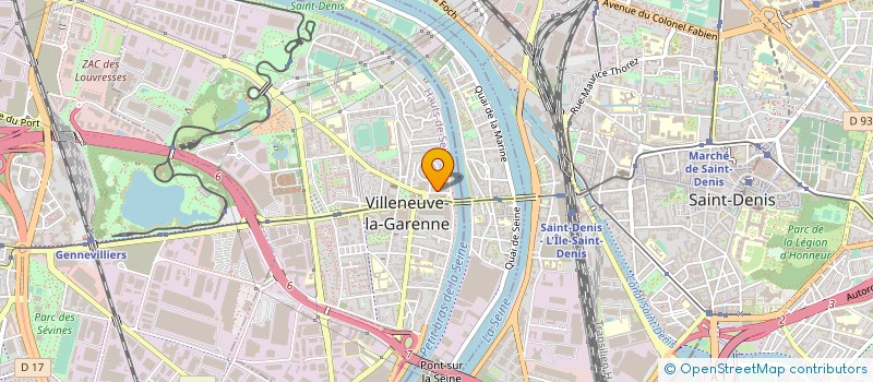 localisation de l'entreprise LES SAVEURS DE PAIN à VILLENEUVE-LA-GARENNE