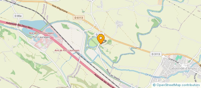 localisation de l'entreprise LES SAVEURS DE PAPOU  LABASTIDE-D'ANJOU