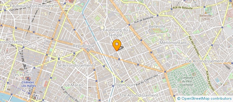 localisation de l'entreprise LES SAVEURS DE PARMENTIER  PARIS